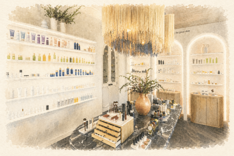 Interior of Olivine boutique in Polanco, Mexico City