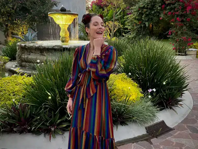 Dress by Olmos y Flores at a wedding in Oaxaca