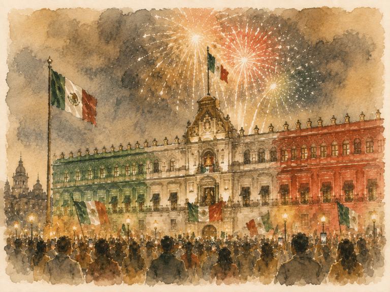 Z&oacute;calo on 15 September drawing